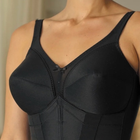 Women's Carnival 720 Full Figure Camisole Longline Bra (Black 40C - Picture 1 of 5